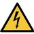 Pictogram bordje Djois Waarschuwing: elektrische spanning geel