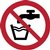 Pictogramme Djois Eau non potable ø100mm rouge