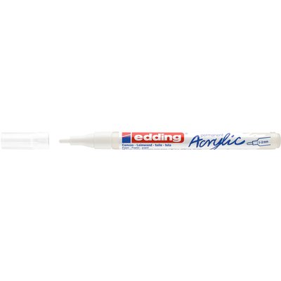 Acrylmarker edding e-5300 fijn verkeerswit