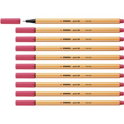 Fineliner STABILO point 88/49 Fin rouge fraise
