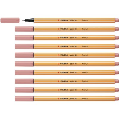 Fineliner STABILO point 88/28 fijn donkerblush