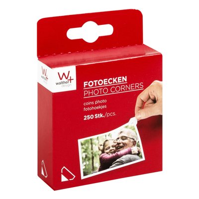 Fotohoeken walther design 10x18mm 250 stuks