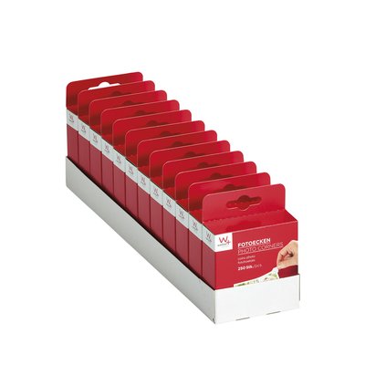 Fotohoeken walther design 10x18mm 250 stuks