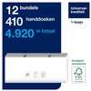 Handdoek Tork H5 PeakServe Universal 1-laags 201x225mm 12x410 vel wit 100585 foto