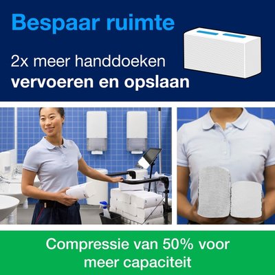 Handdoek Tork H5 PeakServe Universal 1-laags 201x225mm 12x410 vel wit 100585