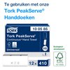 Handdoekdispenser Tork H5 Elevation PeakServe wit 552500 foto