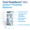 Handdoekdispenser Tork H5 Elevation PeakServe klein wit 552550 foto