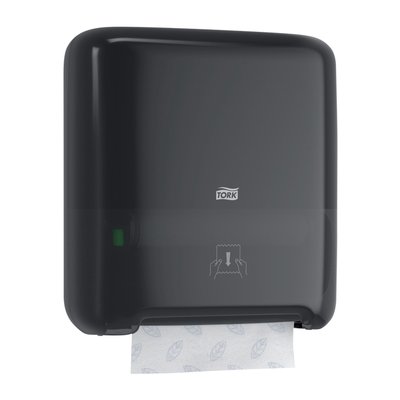 Handdoekroldispenser Tork H1 Elevation Matic zwart 551008