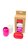Lint set à 3 kleuren rood, wit en roze