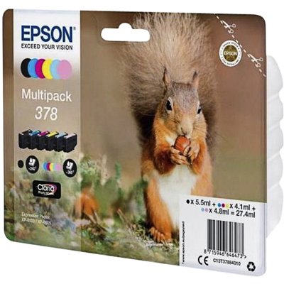 Inktcartridge Epson 378 T3798 6 kleuren