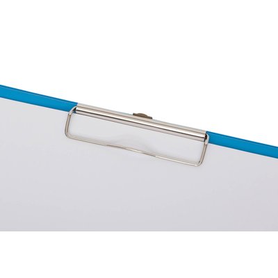Klembordmap MAUL A4 staand met penlus PVC neon lichtblauw