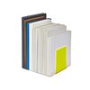 Boekensteun MAUL 10x10x13cm acryl set 2 neon geel transparant foto