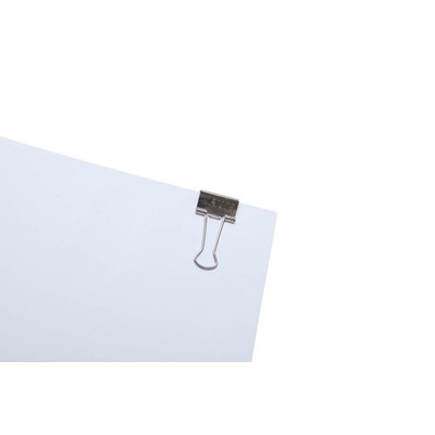 Papierklem MAUL 215 foldback 19mm capaciteit 7mm zilver 12 stuks