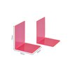 Boekensteun MAUL 10x10x13cm acryl set 2 neon rood transparant foto