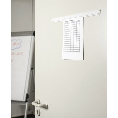 Wandlijst MAUL Express papierrail 50cm zelfklevend wit