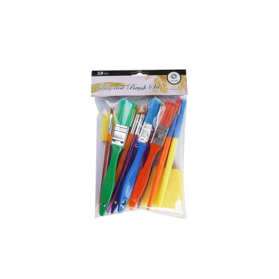 Penselen en foambrushes Conda 18-delig