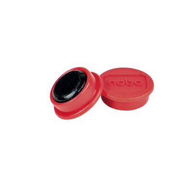 Aimant Nobo 13mm rouge 10 pièces