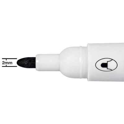 Marqueur tableau blanc Nobo Glide ogive 2mm noir