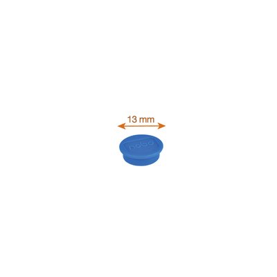 Aimant Nobo 13mm bleu 10 pièces