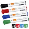 Whiteboardmarker Nobo Glide rond assorti 2mm 10st foto