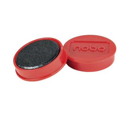 Aimant Nobo 32mm rouge 10 pièces