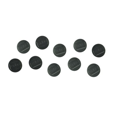 Aimant Nobo 38mm noir 10 pièces