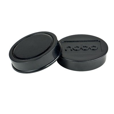 Aimant Nobo 38mm noir 10 pièces