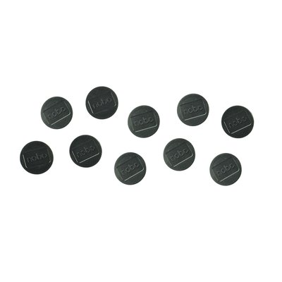 Aimant Nobo 32mm noir 10 pièces
