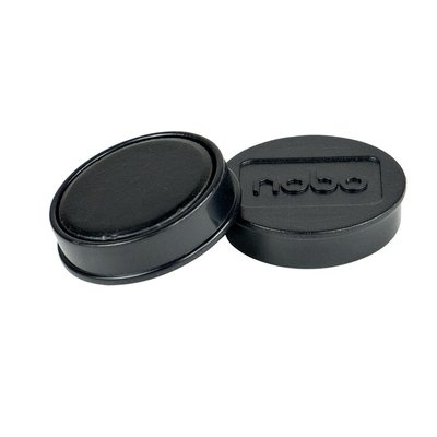 Aimant Nobo 32mm noir 10 pièces