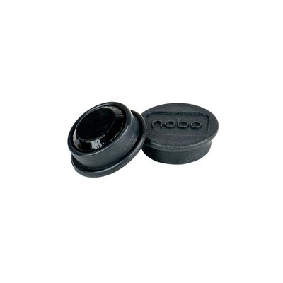 Aimant Nobo 13mm noir 10 pièces