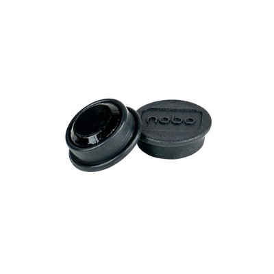 Magneet Nobo 24mm zwart 10 stuks