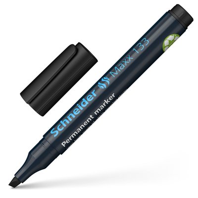 Marqueur permanent Schneider Maxx 133 biseauté 1-4mm noir