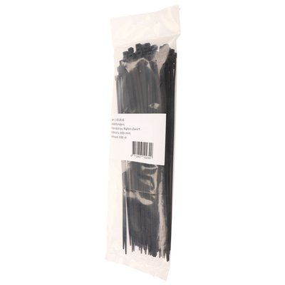 Serre-câbles IEZZY nylon 4,8x300mm Ø81mm noir 100 pièces