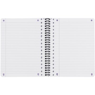 Bloc de cours Oxford A5+ ligné 17 perf 160 pages 80g noir