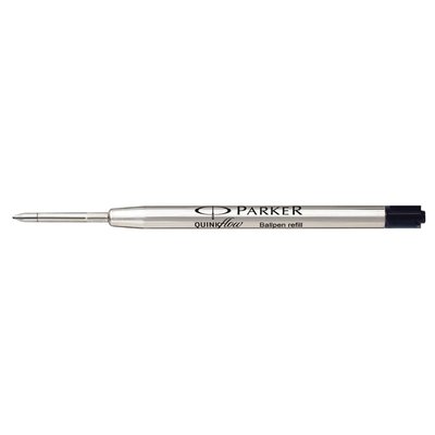 Balpenvulling Parker Quinkflow medium zwart blister à 3 stuks