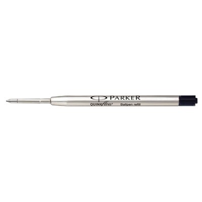 Balpenvulling Parker Quinkflow medium zwart blister à 10 stuks