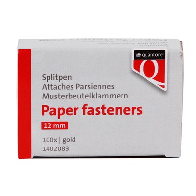 Splitpen Quantore 12mm 100 stuks goud