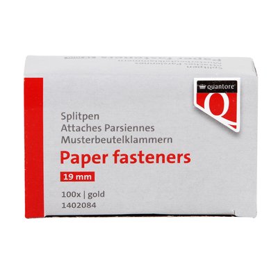 Splitpen Quantore 19mm 100 stuks goud