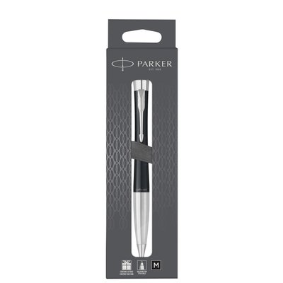 Balpen Parker Urban twist matt black CT medium blister à 1 stuk