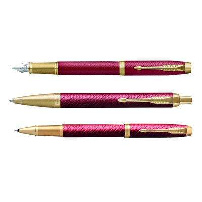 Balpen Parker IM Premium deep red medium blister à 1 stuk