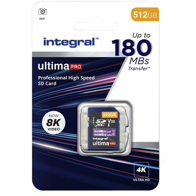 Geheugenkaart Integral SDXC 512GB
