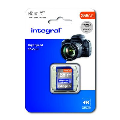 Geheugenkaart Integral SDHC-XC 256GB