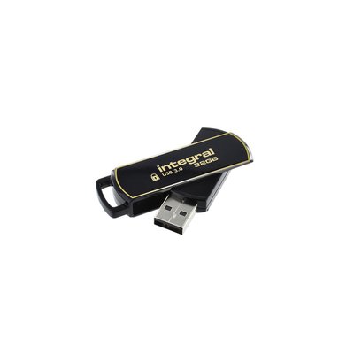 USB stick 3.0 Integral Secure 360 USB-A 32GB zwart