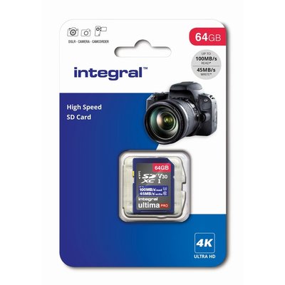 Geheugenkaart Integral SDHC-XC 64GB