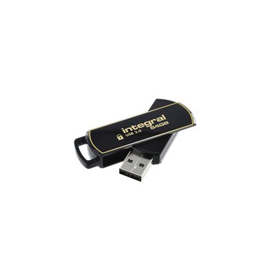 Clé USB 3.0 Integral Secure 360 USB-A 64Go noir