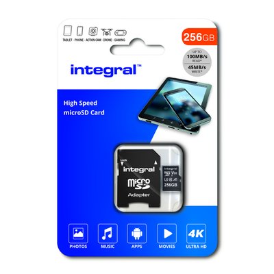 Geheugenkaart Integral microSDXC 256GB