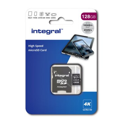 Geheugenkaart Integral microSDXC 128GB