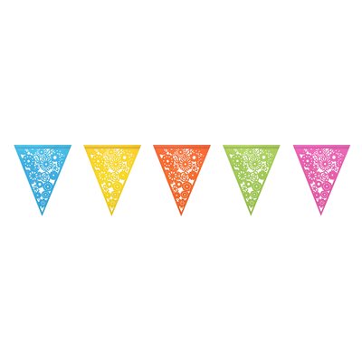 Guirlande drapeaux colorful 6m