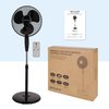 Statiefventilator BRASQ met remote Ø 40cm zwart photo