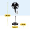 Statiefventilator BRASQ met remote Ø 40cm zwart photo